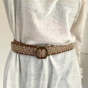 Lucky Brand Jeans Embroidered Belt